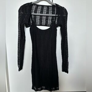 White Fox Boutique Black Long Sleeve Dress